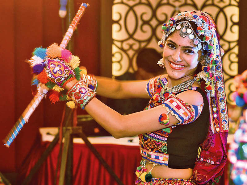 Women Costume In Dandiya Dance - Dance With Me India