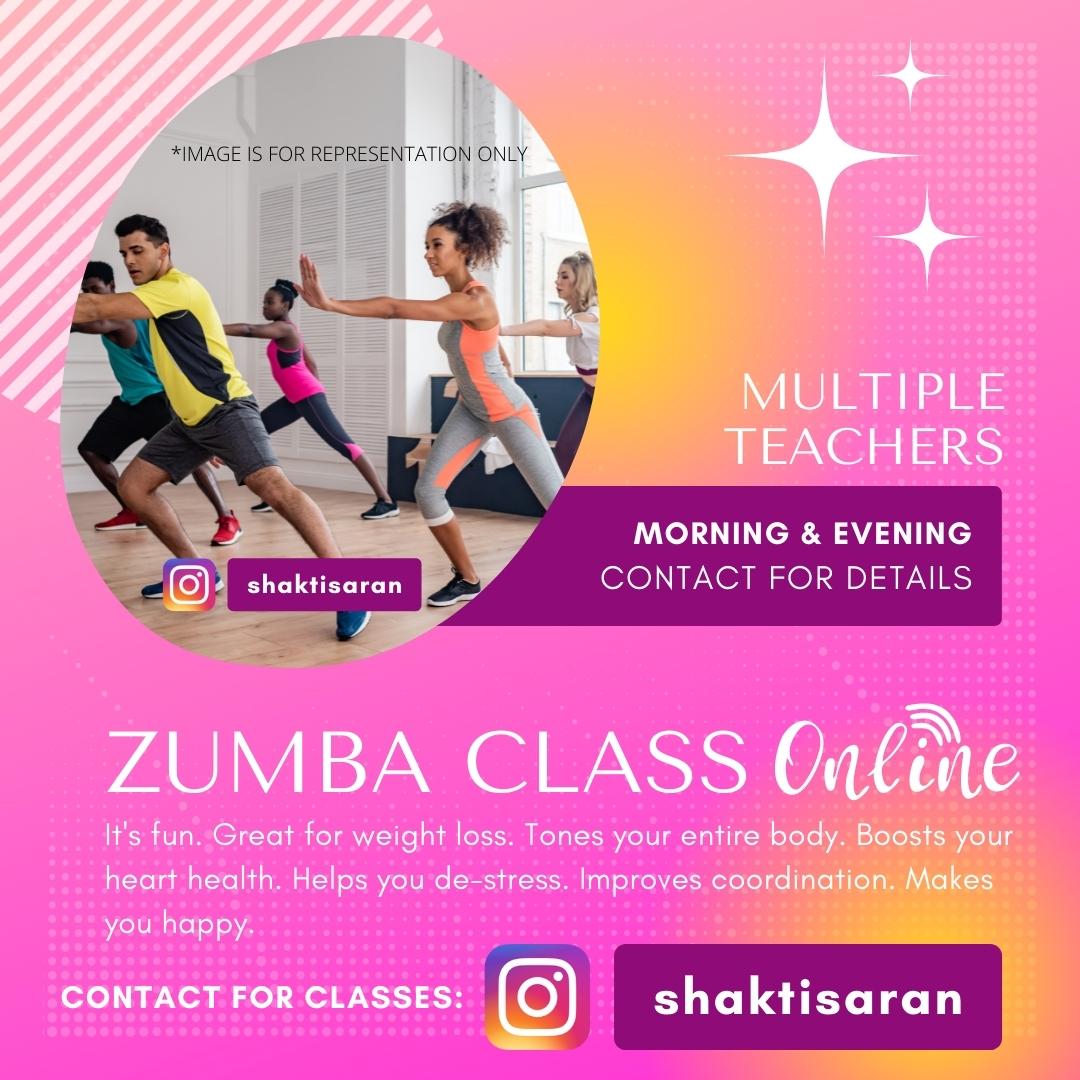 Online Zumba Class by Dance With Me India Shakti Saran