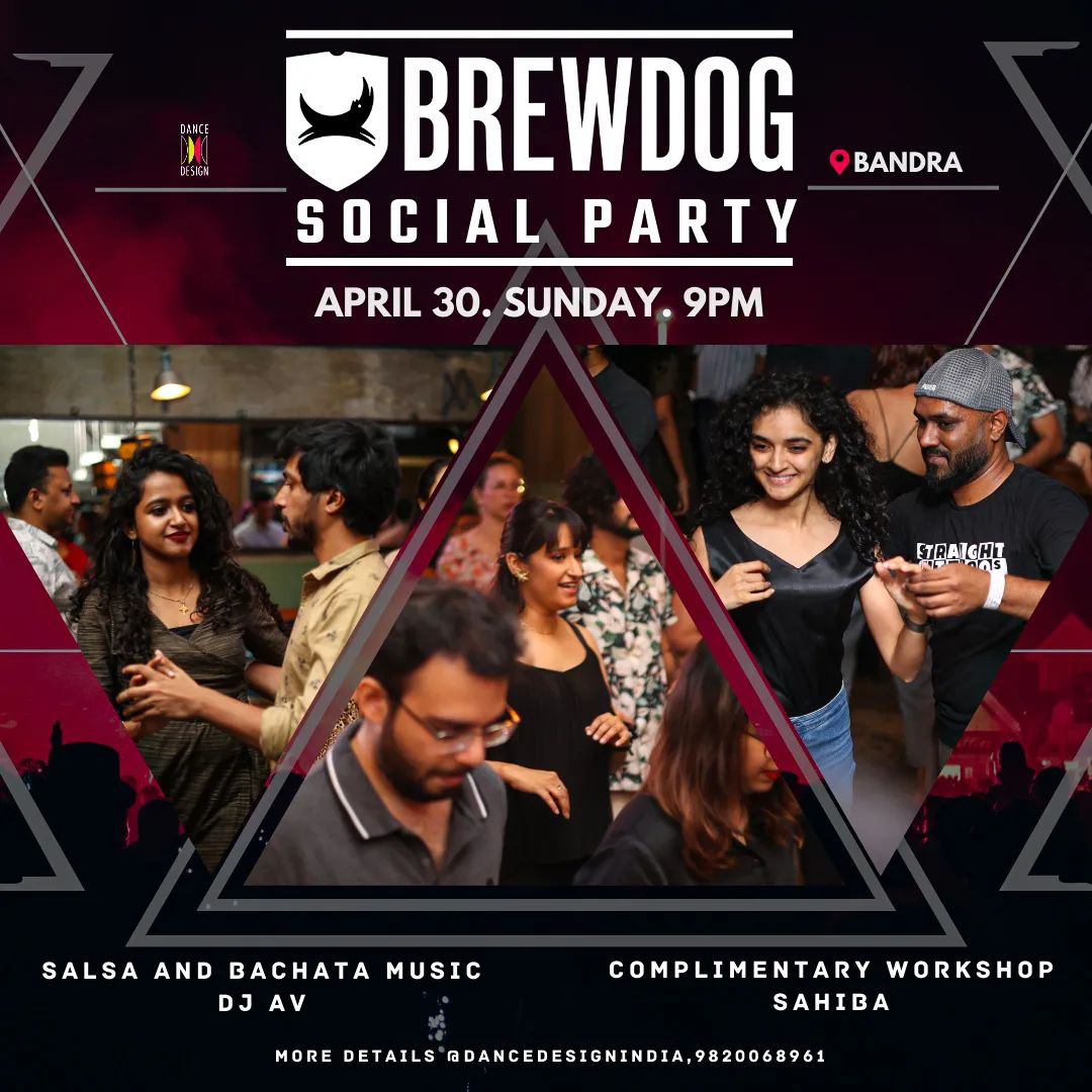 BrewDog Social Party in Mumbai by Dance Design on Sunday 30 April - Salsa Bachata Music - Dance With Me India