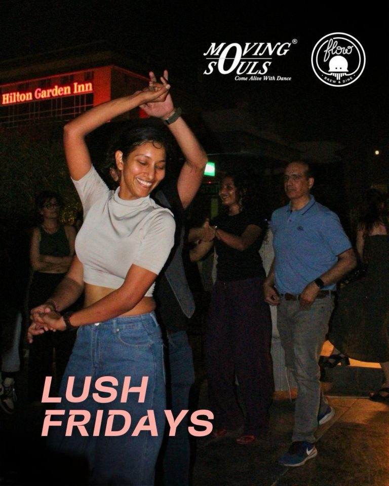 Delhi NCR Salsa Bachata Kizomba Afro Latin Social Dance Night Flow Brew and Dine Commons DLF Avenue Saket New Delhi LUSH FRIDAY by Moving Souls Dance With Me India 2 3 768x960