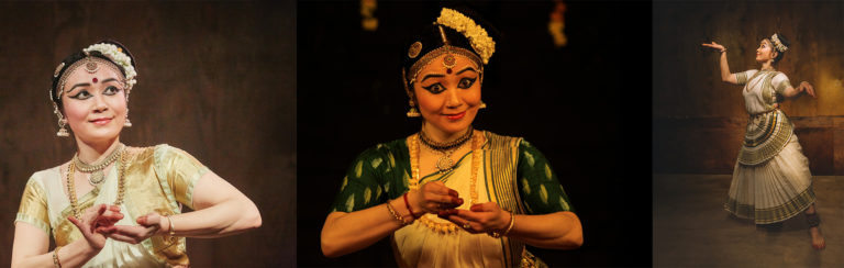 Mohiniyattam Solo Performance by Keiko Okano Choreographed by Guru Nirmala Paniker India Habitat Center New Delhi Dance With Me India 768x244