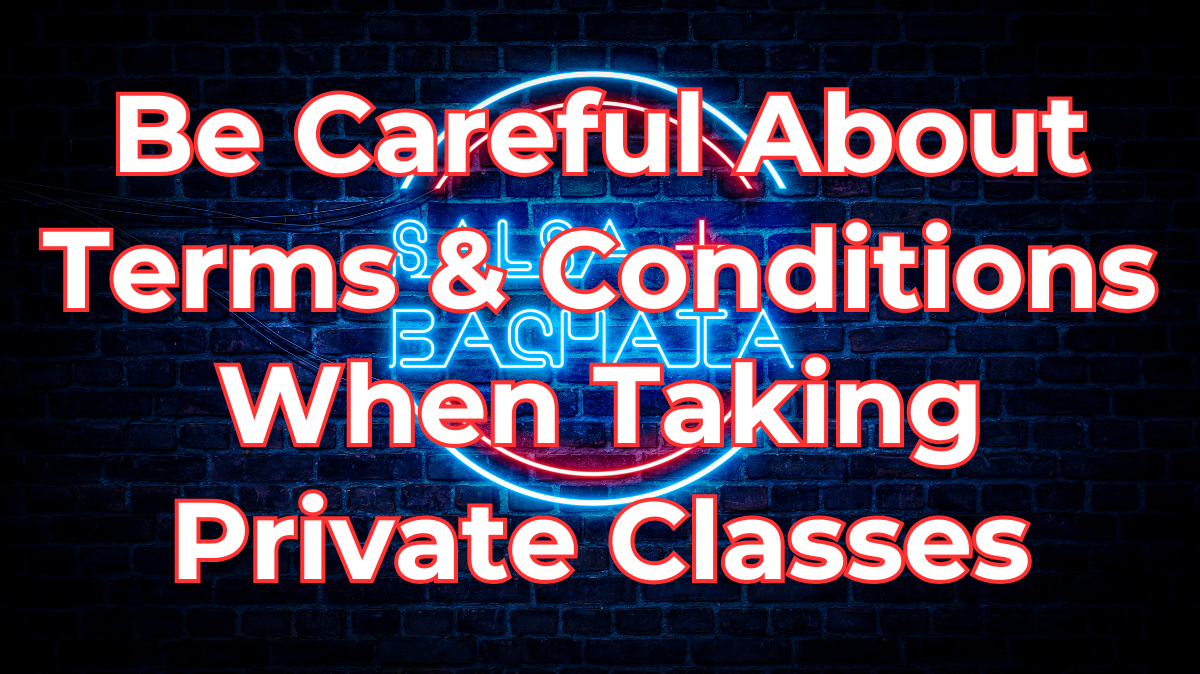 Be Careful About Terms & Conditions When Taking Private Classes - Dance With Me India